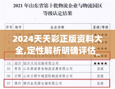 2024天天彩正版资料大全,定性解析明确评估_影像处理版IRE58.203