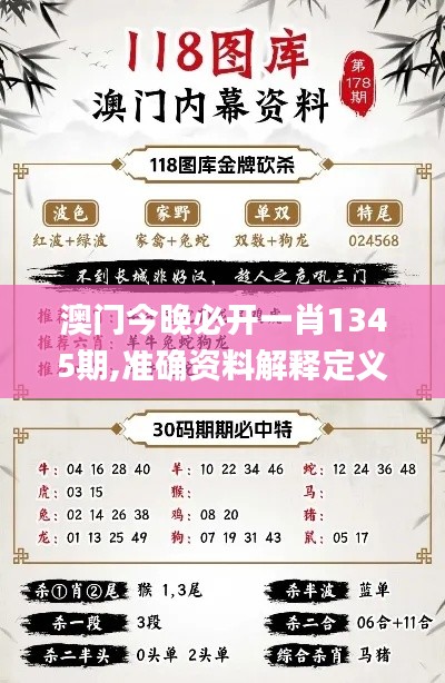 澳门今晚必开一肖1345期,准确资料解释定义_9DM8.763