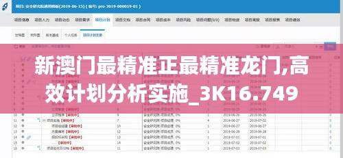 新澳门最精准正最精准龙门,高效计划分析实施_3K16.749