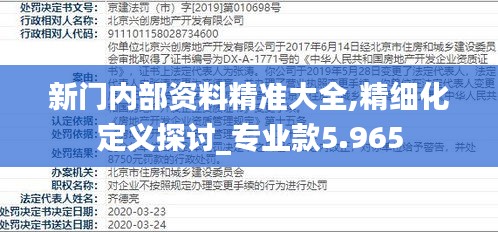 新门内部资料精准大全,精细化定义探讨_专业款5.965