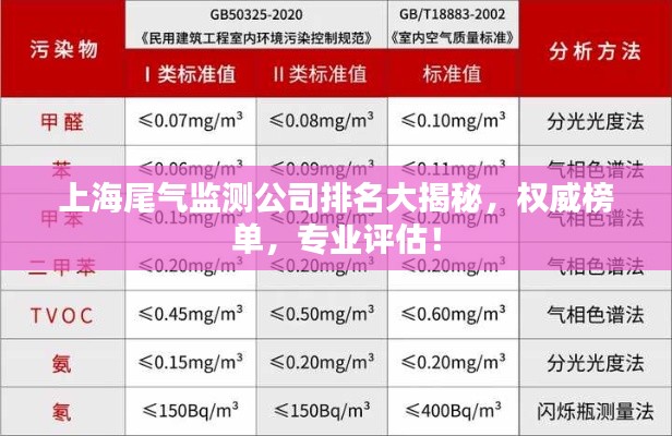 上海尾气监测公司排名大揭秘，权威榜单，专业评估！