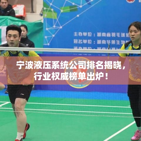 宁波液压系统公司排名揭晓，行业权威榜单出炉！